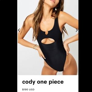 Cody one piece Frankie bikinis swimsuit!